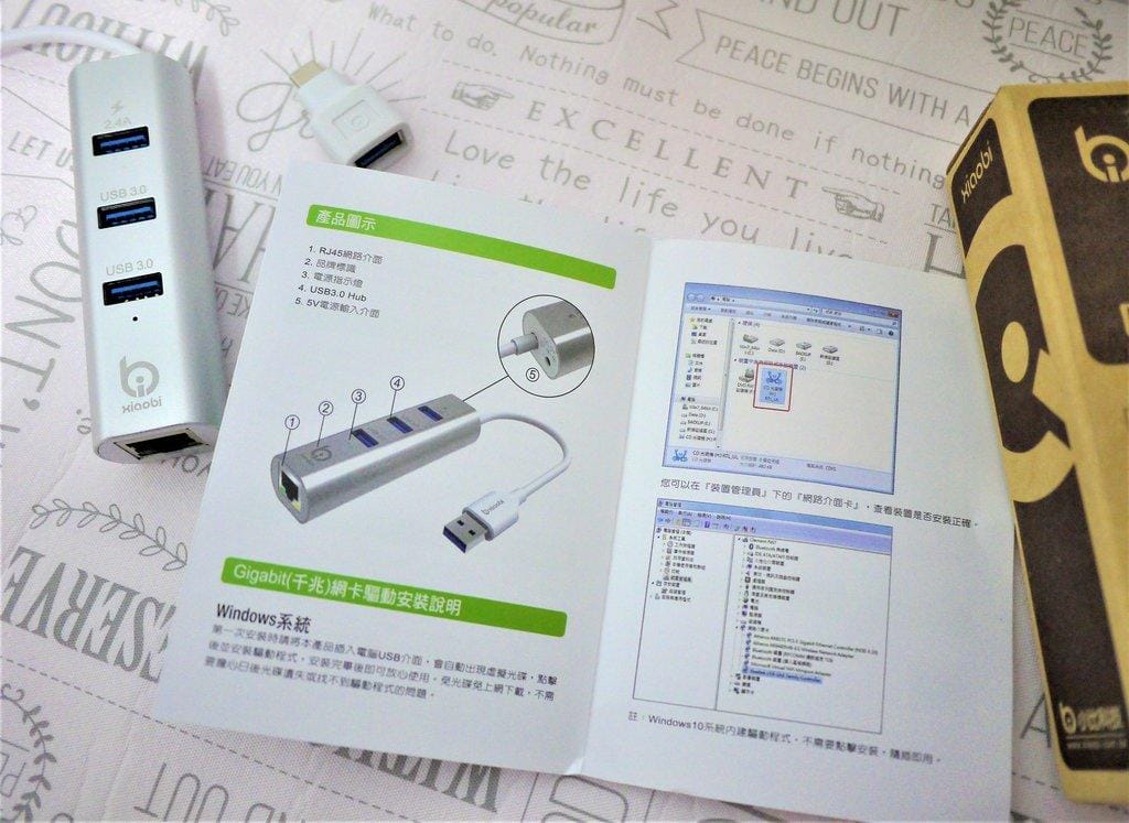 【多孔充電器】小比科技-USB3.0 TYPE-C 擴充/網路轉接線，滿足日常使用需求