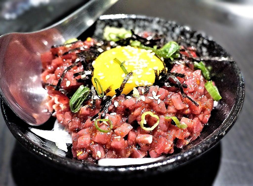 【府中燒肉居酒屋】新野町燒肉居酒屋 聊天小酌好地方 . 新野町豆腐 / 唐揚雞 / 板腱牛 / 日式生牛肉.捷運府中站 - 第33張圖 【府中燒肉居酒屋】新野町燒肉居酒屋 聊天小酌好地方 . 新野町豆腐 / 唐揚雞 / 板腱牛 / 日式生牛肉.捷運府中站