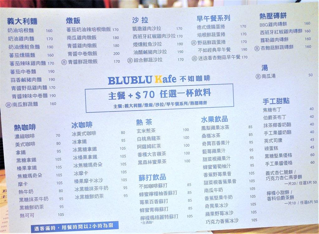 【三重早午餐】BLU BLU Kafe 不如咖啡 – 餐點價格經濟實惠,早午餐 / 義大利麵 / 燉飯 / 熱壓磚餅,免服務費 / wifi - 第15張圖 【三重早午餐】BLU BLU Kafe 不如咖啡 – 餐點價格經濟實惠,早午餐 / 義大利麵 / 燉飯 / 熱壓磚餅,免服務費 / wifi
