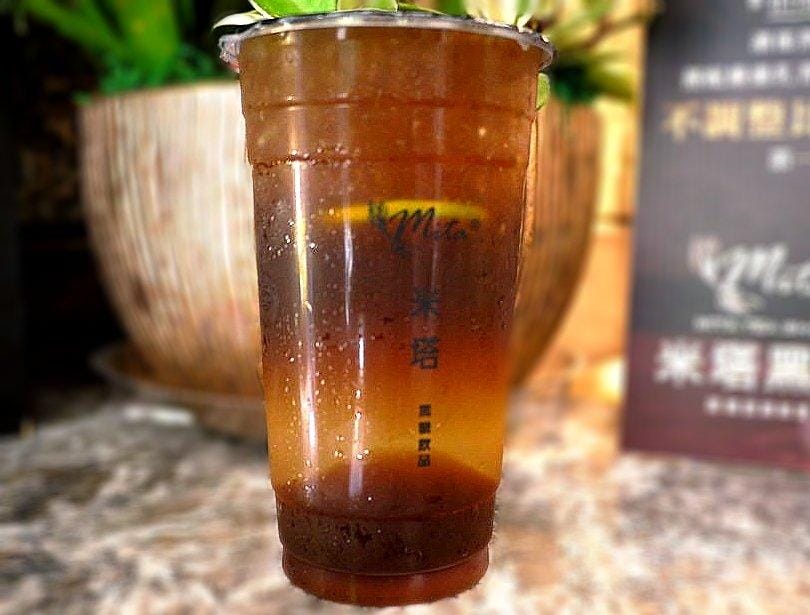 【最夯的黑糖飲品】 米塔黑糖飲品-杭州店 排隊名店  黑糖雙Q鮮奶 . 黑糖仙草鮮奶