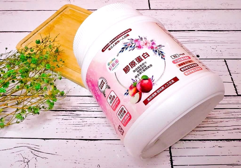 ｜保養｜好而優Bioplus 膠原蛋白粉（蘋果）．來自法國膠原蛋白．加入濃縮蘋果汁．頂級吃的保養