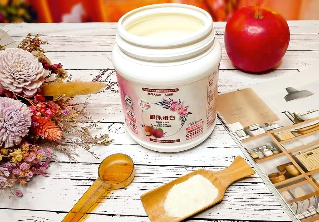 ｜保養｜好而優Bioplus 膠原蛋白粉（蘋果）．來自法國膠原蛋白．加入濃縮蘋果汁．頂級吃的保養