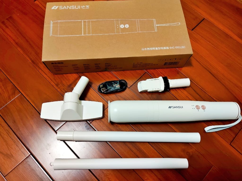 |家電開箱|SANSUI山水 輕淨吸迷你無線吸塵器 SVC-DD1白,無線手持.極輕巧設計,25min續航/二檔強勁吸力,居家車用清潔 - 第10張圖 |家電開箱|SANSUI山水 輕淨吸迷你無線吸塵器 SVC-DD1白,無線手持.極輕巧設計,25min續航/二檔強勁吸力,居家車用清潔