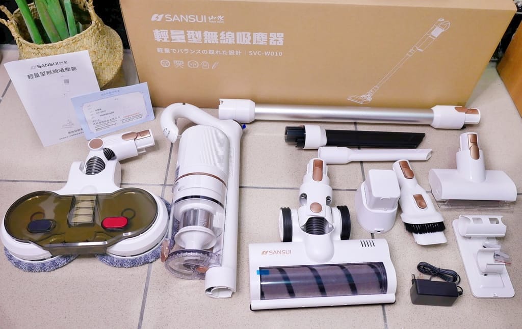 |居家清潔必備|SANSUI山水 輕量濕拖無線吸塵器.吸塵濕拖蟎.一鍵倒塵.雙電池60分鐘續航.一機搞定全部清潔! - 第6張圖 |居家清潔必備|SANSUI山水 輕量濕拖無線吸塵器.吸塵濕拖蟎.一鍵倒塵.雙電池60分鐘續航.一機搞定全部清潔!