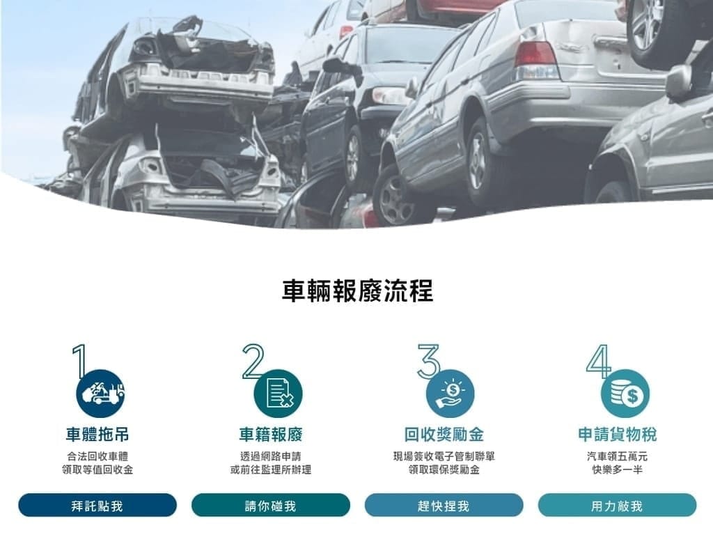 ｜輕鬆回收報廢車輛｜大豐環保廢車回收．一站通服務／省時又省力．線上諮詢服務！